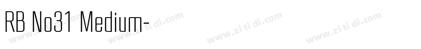 RB No31 Medium字体转换